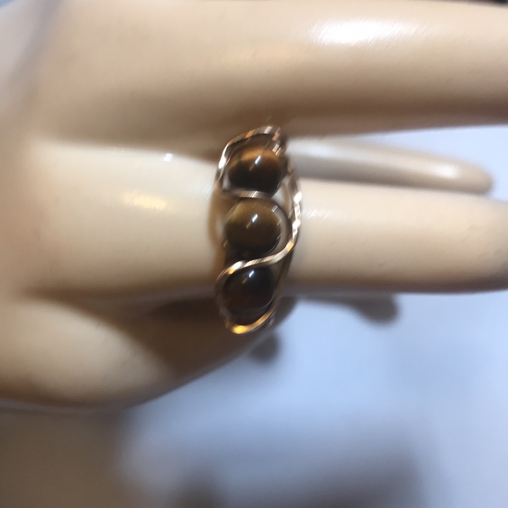 Artisan tiger eye ring